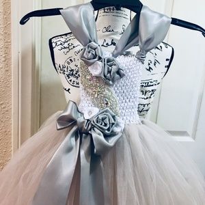 SILVER SPOON flower girl tutu dress